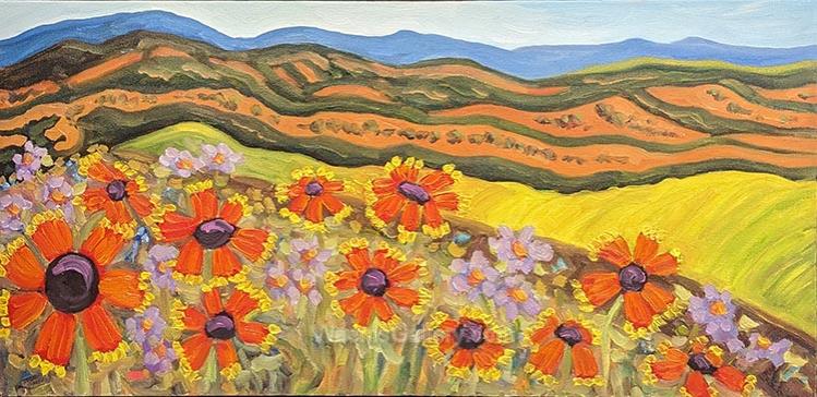 Blanket Flower Hill by Dee Sanchez